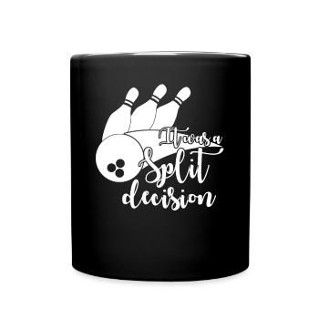 Bowler Bowling Split Bowling Ball - Tasse einfarbig - Schwarz - Vorne