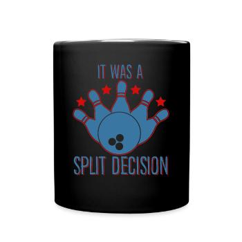 Bowling Ball Bowler Bowling Split - Tasse einfarbig - Schwarz - Vorne