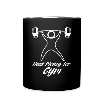 Gym Motivation Bodybuilding Bodybuilder - Full Colour Mug - black - Front