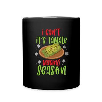 Mexikanisches Essen Tamale - Tasse einfarbig - Schwarz - Vorne