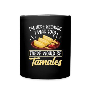 Mexikanisches Essen Tamale - Tasse einfarbig - Schwarz - Vorne