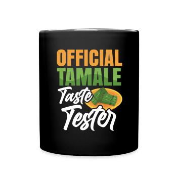 Mexikanisches Essen Tamale - Tasse einfarbig - Schwarz - Vorne