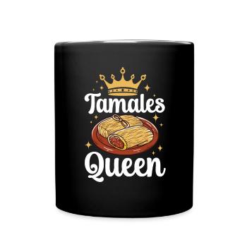 Mexikanisches Essen Tamale - Tasse einfarbig - Schwarz - Vorne