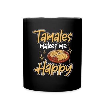 Mexican Food Tamale - Full Colour Mug - black - Front
