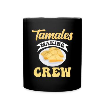 Mexikanisches Essen Tamale - Tasse einfarbig - Schwarz - Vorne