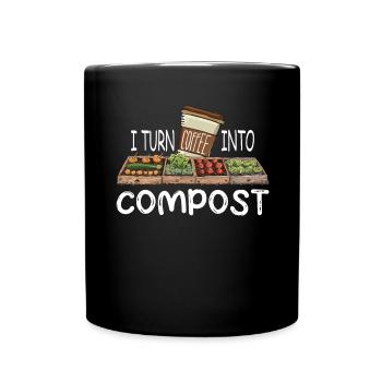 Forêt alimentaire de permaculture biologique - Mug uni - noir - Devant