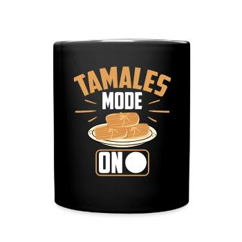 Mexikanisches Essen Tamale - Tasse einfarbig - Schwarz - Vorne