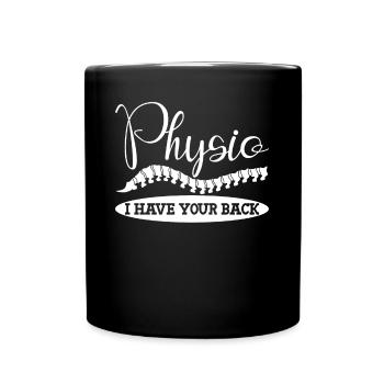 Physiotherapy Physio Physiotherapist - Tasse einfarbig - Schwarz - Vorne