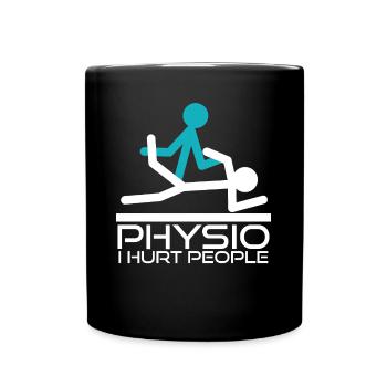 Physio Joke Physiotherapy Cracking - Full Colour Mug - black - Front