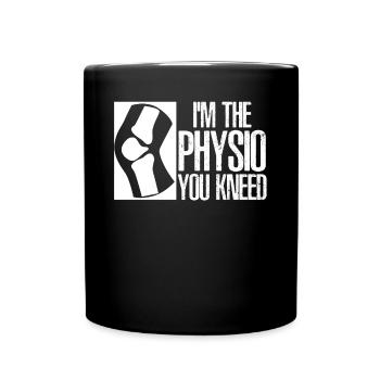 Physio Joke Physiotherapy - Tasse einfarbig - Schwarz - Vorne