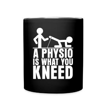 Physio Physiotherapy - Tasse einfarbig - Schwarz - Vorne