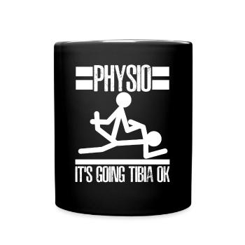Physiotherapy Physio - Tasse einfarbig - Schwarz - Vorne