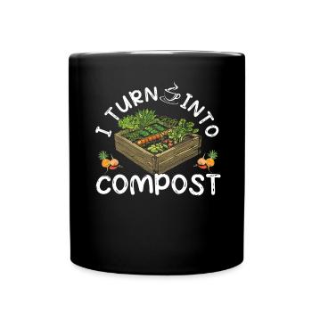 Organic Farmer Permaculture Food Forest - Full Colour Mug - black - Front