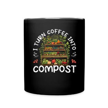 Forêt alimentaire de permaculture biologique - Mug uni - noir - Devant