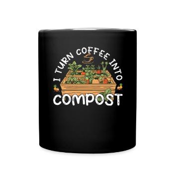 Organic Farmer Permaculture Food Forest - Full Colour Mug - black - Front
