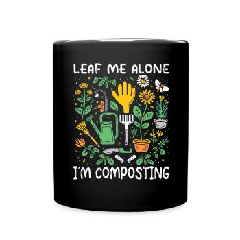 Organic Farmer Permaculture Food Forest - Full Colour Mug - black - Front