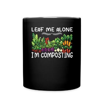 Organic Farmer Permaculture Food Forest - Full Colour Mug - black - Front