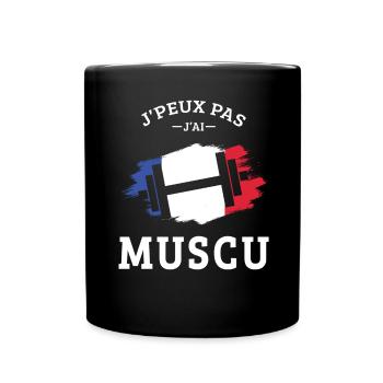 Ich kann kein Bodybuilding-Bodybuilding-Fitnessstudio haben - Tasse einfarbig - Schwarz - Vorne