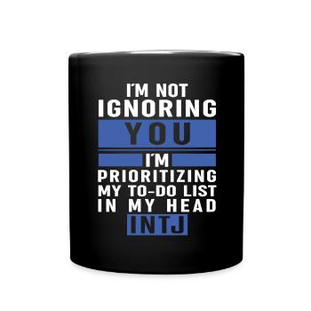 Personnalité Intj : Introvertis - Mug uni - noir - Devant