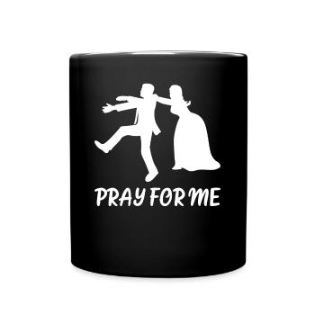 Wedding Bride Groomsmen Groom - Tasse einfarbig - Schwarz - Vorne