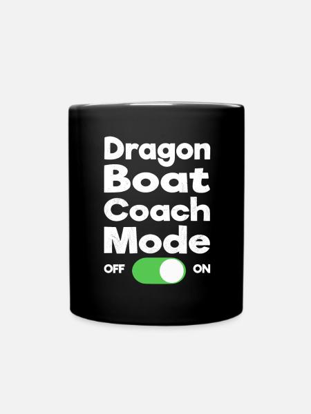 Lustiges Drachenboot-paddel - Tasse einfarbig - Schwarz