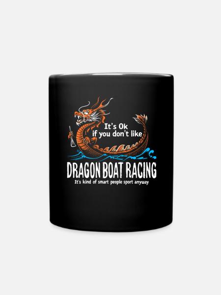 Lustiges Drachenboot-paddel - Tasse einfarbig - Schwarz
