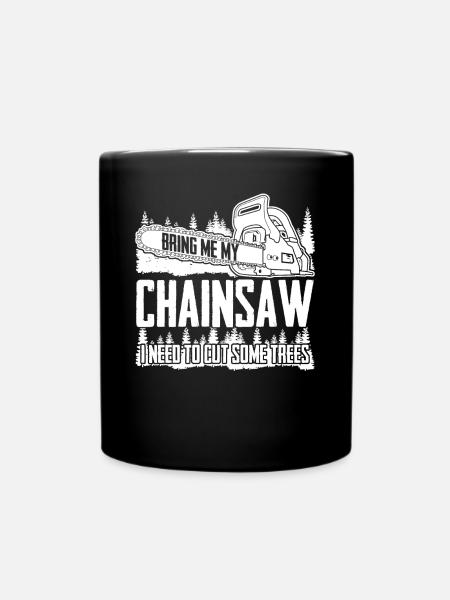 Chain Saw Chainsaw - Tasse einfarbig - Schwarz