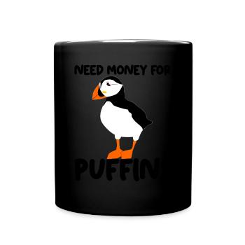 Puffin Joke Puffins - Full Colour Mug - black - Front