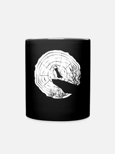 Puffins Moon Puffin - Full Colour Mug - black