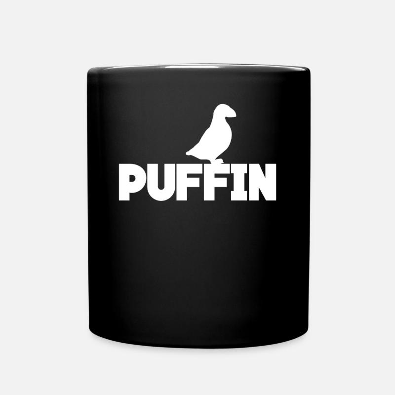 Puffin Bird Puffins - Tasse einfarbig - Schwarz