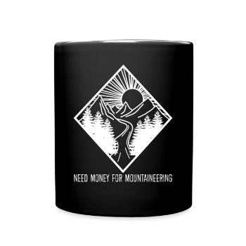 Mountain Trekking Mountains Hiking - Full Colour Mug - black - Front