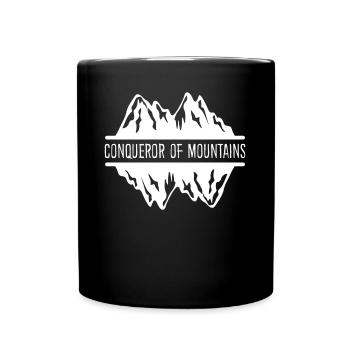 Hiking Mountain Trekking Mountains - Full Colour Mug - black - Front