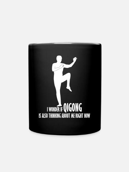 Qigong Chigong Qi Gong - Tasse einfarbig - Schwarz