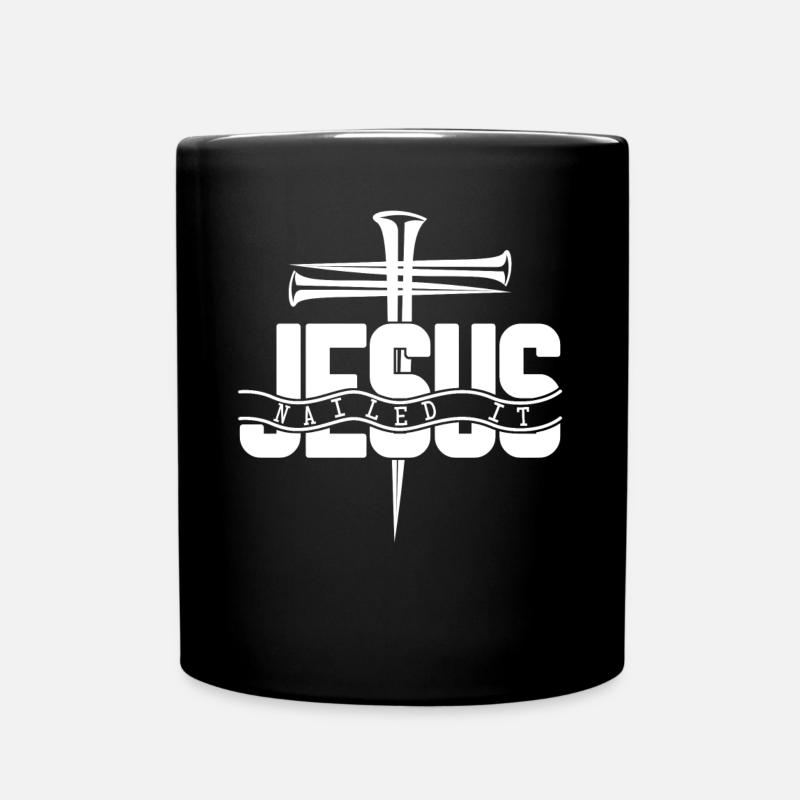 Bible Jésus-Christ Christianisme Croix - Mug uni - noir