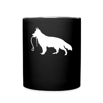 Shepherd Dog Leash German Shepherd - Full Colour Mug - black - Front