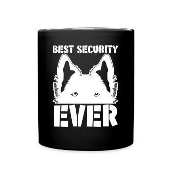 German Shepherd Dogs Dog White Shepherd - Full Colour Mug - black - Front