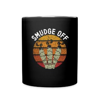 Smudge Sage Feather Spirituelle Smudging - Tasse einfarbig - Schwarz - Vorne