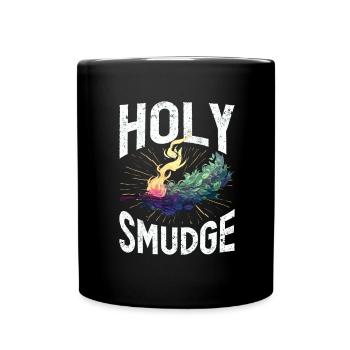 Smudge Sage Feather Spirituelle Smudging - Tasse einfarbig - Schwarz - Vorne