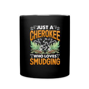 Smudge Sage Feather Spirituelle Smudging - Tasse einfarbig - Schwarz - Vorne
