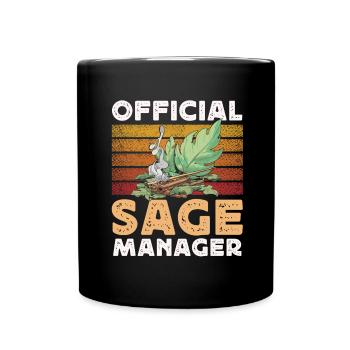 Smudge Sage Feather Spirituelle Smudging - Tasse einfarbig - Schwarz - Vorne