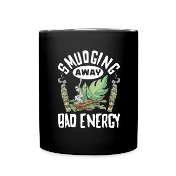 Smudge Sage Feather Spirituelle Smudging - Tasse einfarbig - Schwarz - Vorne