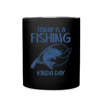 Canne à pêche Pike Fisherman Moorer Fish - Mug uni - noir - Devant