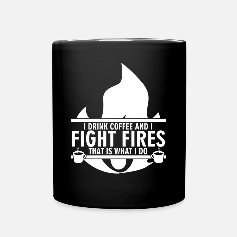Pompier des jeunes pompiers - Mug uni - noir