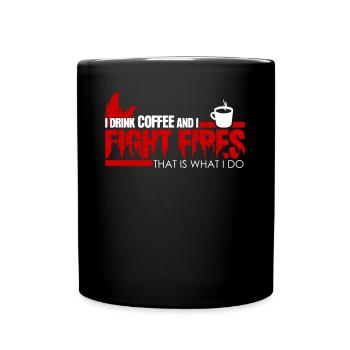 Pompier Pompier Jeunes Pompiers - Mug uni - noir - Devant