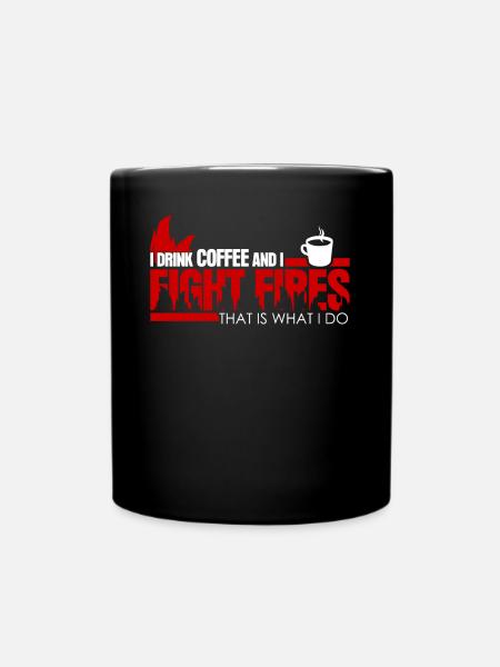 Pompier Pompier Jeunes Pompiers - Mug uni - noir