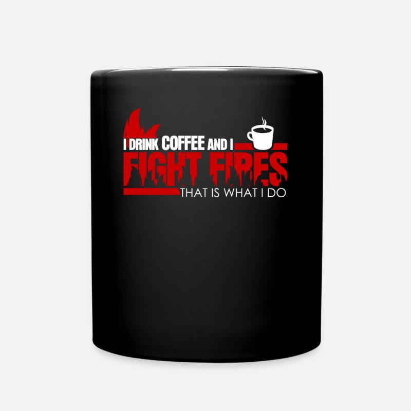 Pompier Pompier Jeunes Pompiers - Mug uni - noir