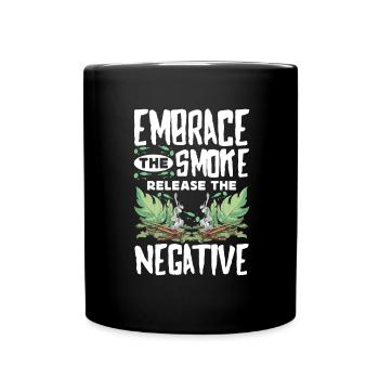 Smudge Sage Feather Spirituelle Smudging - Tasse einfarbig - Schwarz - Vorne