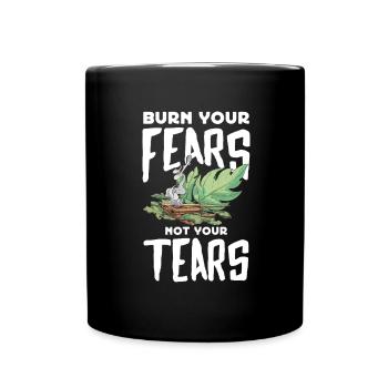 Smudge Sage Feather Spirituelle Smudging - Tasse einfarbig - Schwarz - Vorne