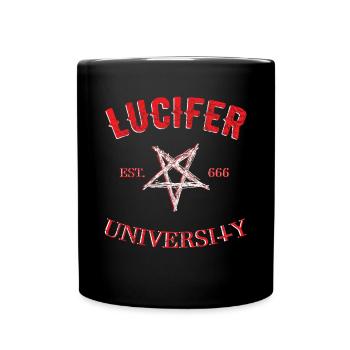 Pentagramm Der Lucifer-universität - Tasse einfarbig - Schwarz - Vorne