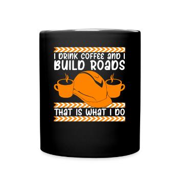 Roadmaker Road Keeper Roadbuilder - Mug uni - noir - Devant